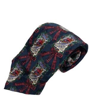 Robert Talbott Christmas Designer 100% Silk Neck Tie Necktie Made In Italy